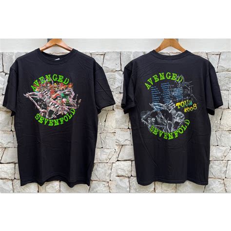 เสื้อวง Avenged Sevenfold A7x ลาย Tour ลิขสิทธิ์แท้ หายาก Shopee Thailand