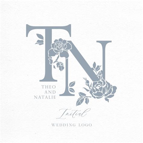 Premium Vector Tn Initial Wedding Logo Monogram