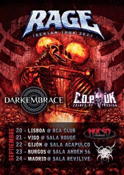 Rage Recordamos Las Fechas De Su Gira Espa Ola Metalbizarre