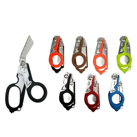 In Foldable Medical Emergency Response Scissor Shear First Aid Kit