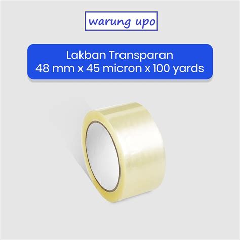 Jual Lakban Bening Opp Tape 48mm X 100 Yard Shopee Indonesia