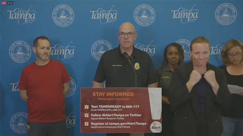 Tampa Police Chief Urges Residents To Make Last Minute Evacuations