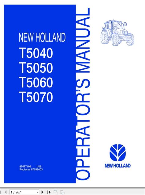 New Holand Tractor T T T T Operator S Manual