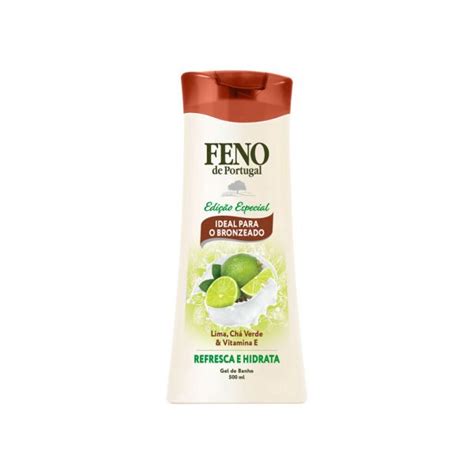 Feno de Portugal Gel de Banho Bronzeado Lima Chá Verde e Vitamina E