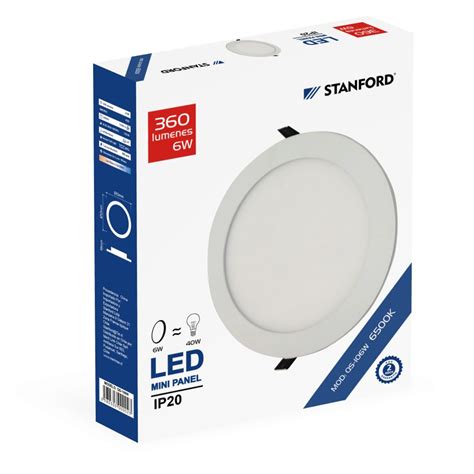 Panel Led Redondo Sobrepuesto STANFORD 6500K 24W Stanford Electric