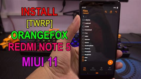 Begini Cara Install Twrp Orangefox Recovery Redmi Note Miui Youtube