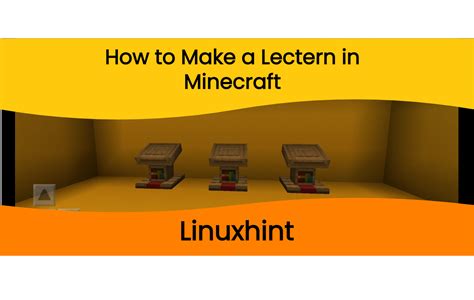 How to Make a Lectern in Minecraft