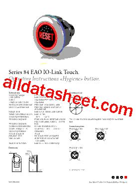 84-SERIES Datasheet(PDF) - EAO AG.