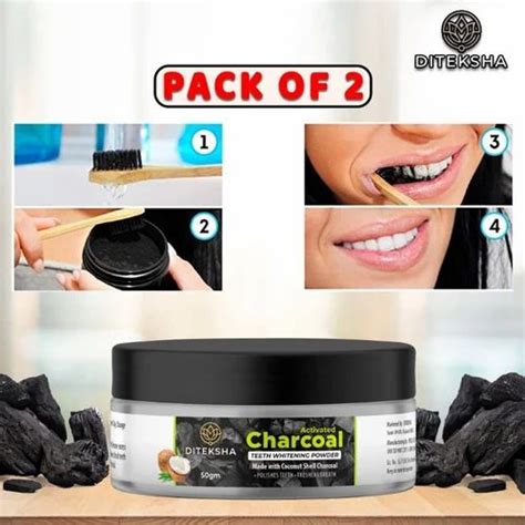 Diteksha Activated Charcoal Teeth Whitening Charcoal Powder For