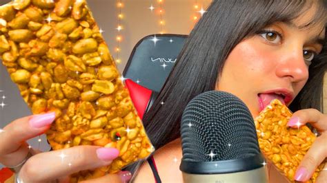 Asmr En Español 💦 Comiendo Palanqueta Ahora Si Y Muchos Mouth Sounds