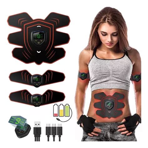 Estimulador Abdominal Abs Pro Tonificador Muscular Ems USB Frete grátis