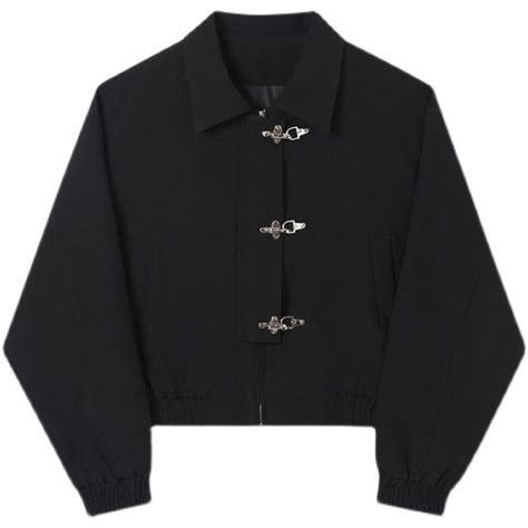 retro jacket double clasp black jacket grailed