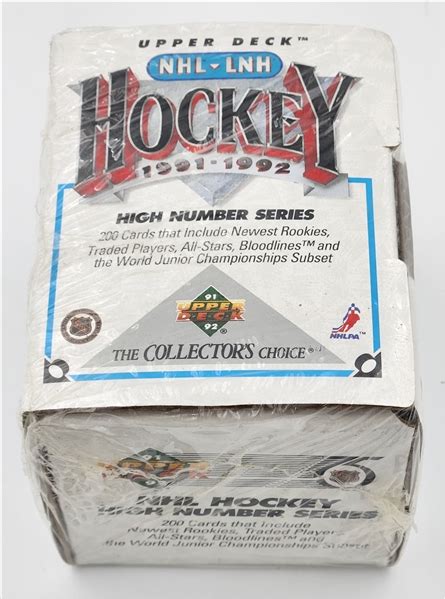 Lot Detail 1991 92 Upper Deck Hockey High Number Series Sealed Set