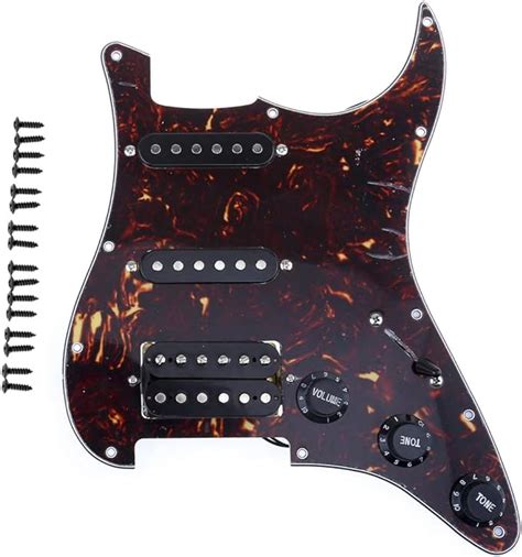 Musiclily 11 Fori HSS Battipenna Precablato Pre Wired Loaded Strat