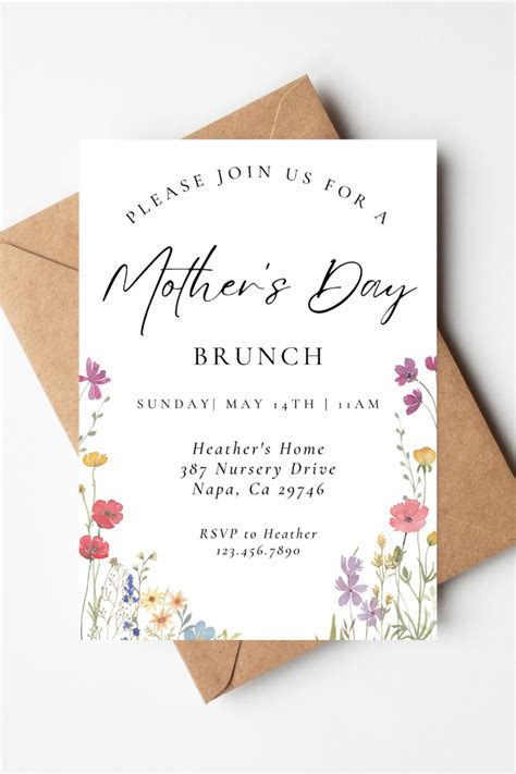 Mother S Day Brunch Invitation