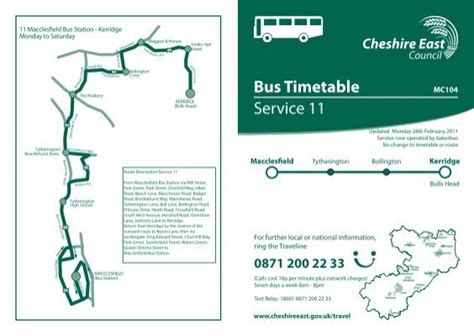 Bakerbus Service 11 Bus Timetable Hollin Hall Hotel