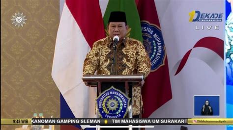 Prabowo Minta Maaf Karena Absennya Gibran Di Dialog Bareng Muhammadiyah