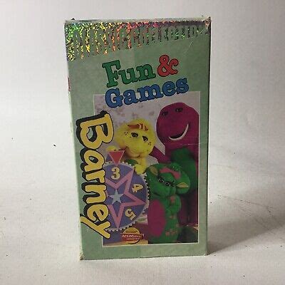 Barneys Fun Games Classic Collection VHS Video Tape VTG Sing Along