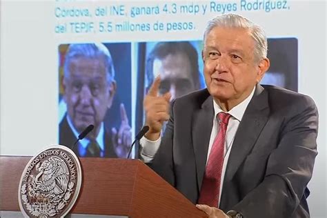 AMLO Da A Conocer Los Millonarios Sueldos De Presidentes Del INE Y El