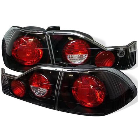 Honda Accord 98 00 4dr Euro Style Tail Lights Black Honda Accord