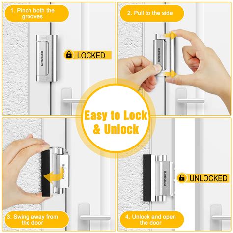 Snapklik.com : Home Security Door Lock, Upgraded Metal Door