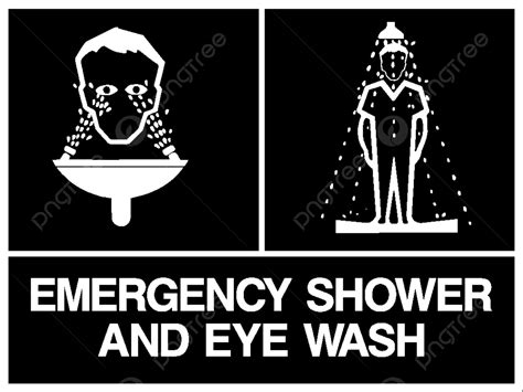 Emergency Sign Vector Hd PNG Images, Sign Vector Emergency Shower Green ...