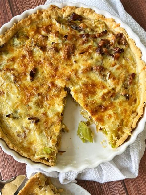 Quiche Lorraine With Leek And Bacon Sabrinas Table