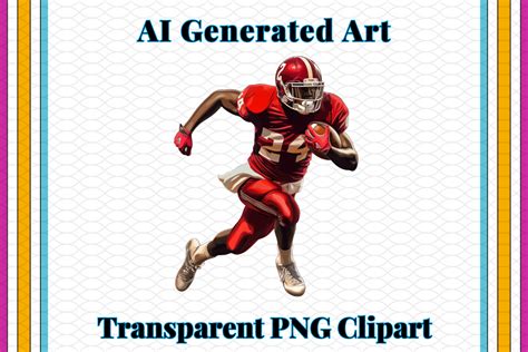 American Football Player Transparent Png Illustration Par Ai Art