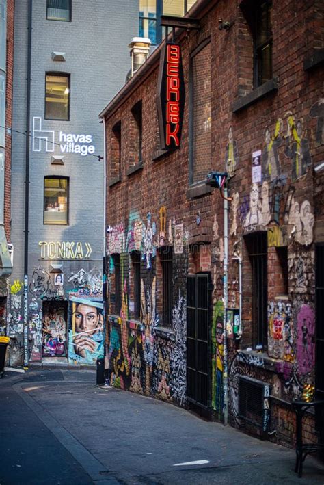 Graffiti Street Art In Melbourne Australia Victoria Editorial Image