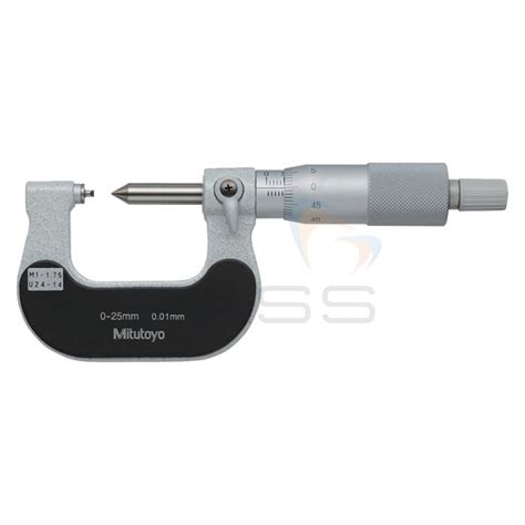 Mitutoyo Series 125 Screw Thread Micrometer 0 4 0 5 Mm 5 5 7 Mm