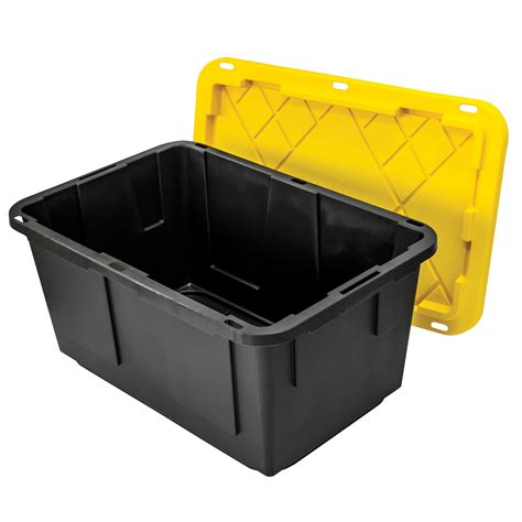 Greenmade 4 Pack Heavy Duty Plastic Storage Boxes With Lids 27 Gallon