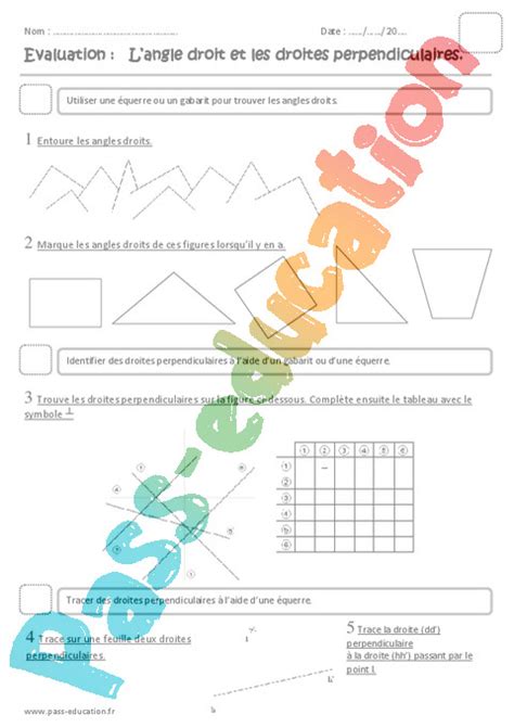 Evaluation Angles Ce Cycle Bilan Et Controle Corrig Pass