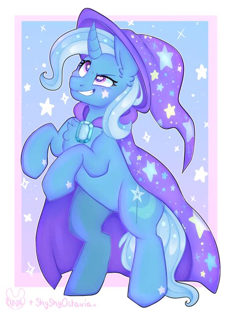 1726484 Safe Artist Bunxl Artist Shyshyoctavia Trixie Pony