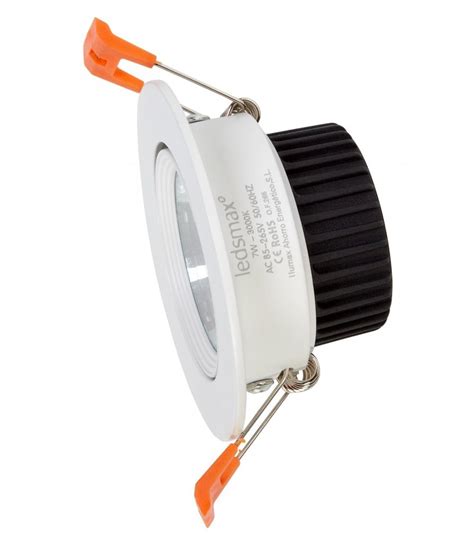 Downlight Led Redondo Empotrable Orientable W Corte Mm Lm Ip