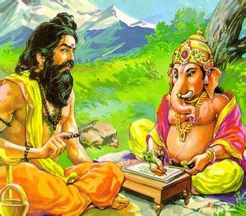 Ved Vyasa and Lord Ganesha - freeflow