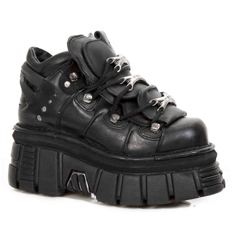 New Rock New Rock M 106 S29 Baskets à Plateforme Noir Attitude Fr