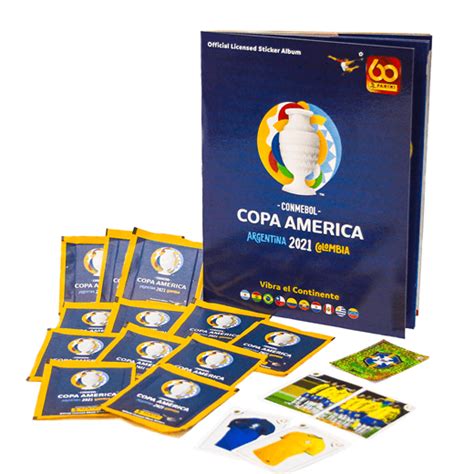 Kit de Figurinhas Conmebol Copa América 2021 Contém 12 envelopes