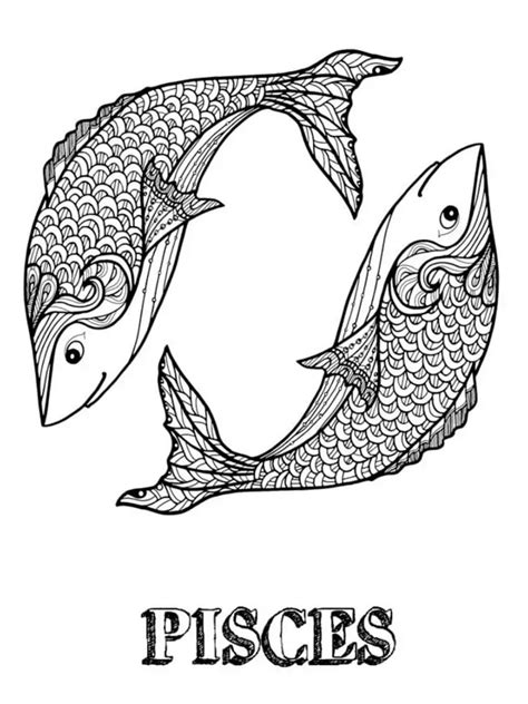 Pisces Coloring Page