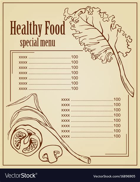 Menu card decorations Royalty Free Vector Image