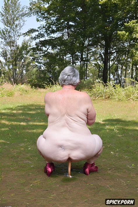 Image Of Squatting Massive Ass White Granny Pastel Colors Solo