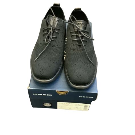 In Box Cole Haan Mens Size Eu41 Us 8m Zerogrand Stitchlite Shoes Black S