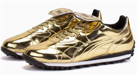 Gilded Feet Puma Avanti 24k Gold Metallic Sneaker Shoeography