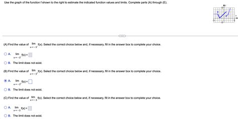 Solved A Find The Value Of Limx→−3−fx Select The