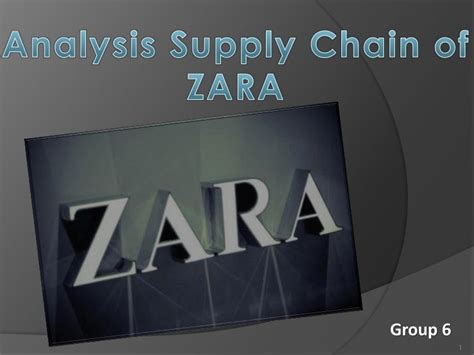 Supply Chain Of Zara