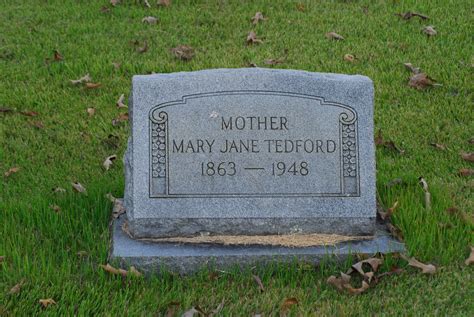 Mary Jane Burns Tedford Find A Grave Memorial