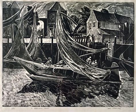 Iain Macnab A Zeeland Port 1927 The Cut Image Modern British