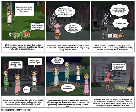 Midsummer Night`s Dream Storyboard By 6ceddce9