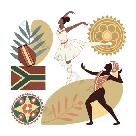 Cultural Dance Fusion And Symbolism Illustration Eps Free Download