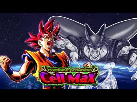 Int Lr Super Saiyan God Goku Eza Vs Fearsome Activation Cell Max Event