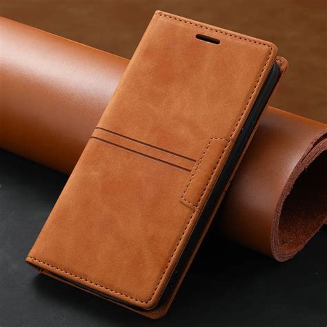 Funda De Cuero Para Xiaomi Mi Funda Tipo Billetera Con Tapa Para